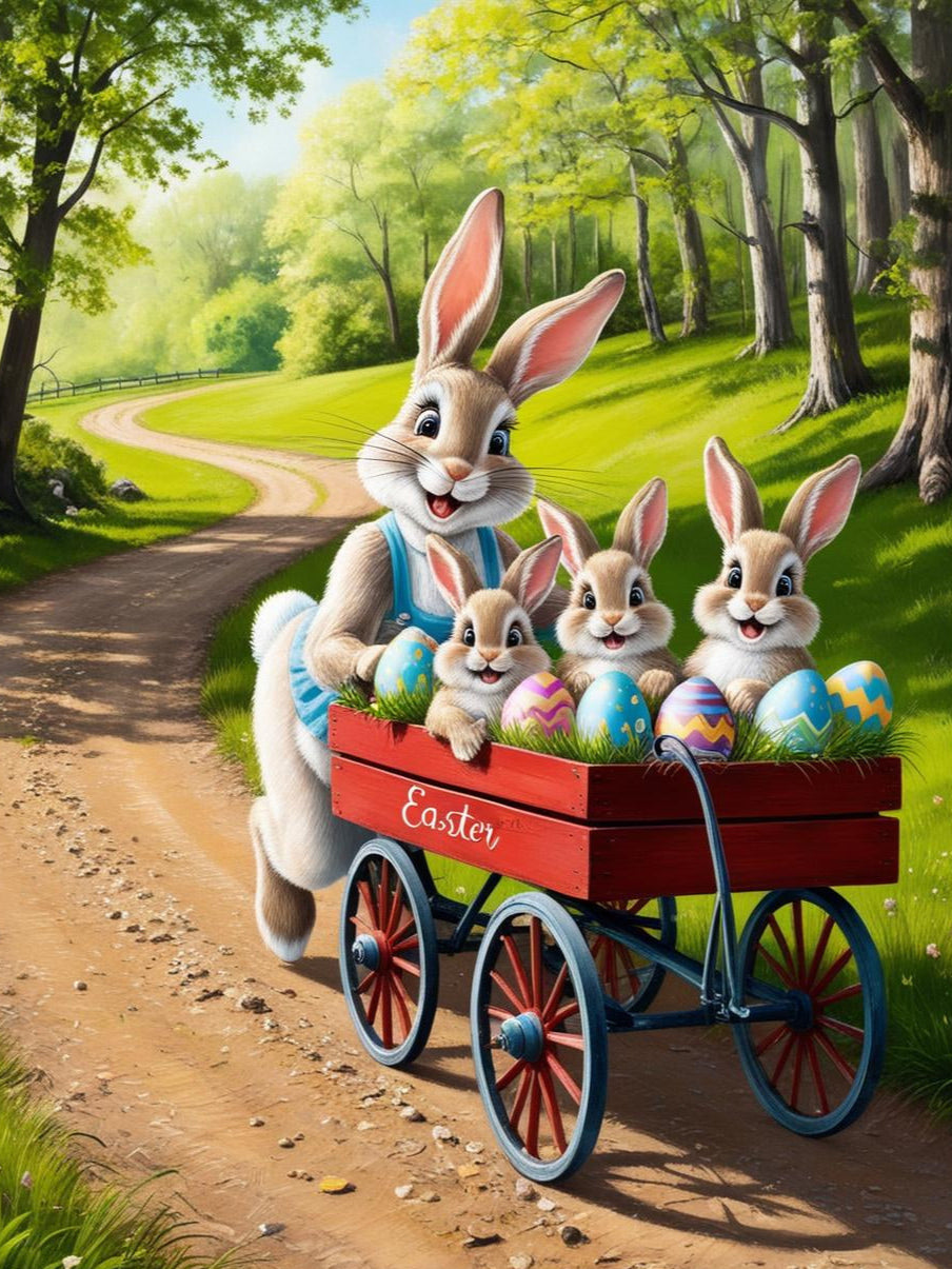 Paint By Number Mama Bunny's Woodland Walk