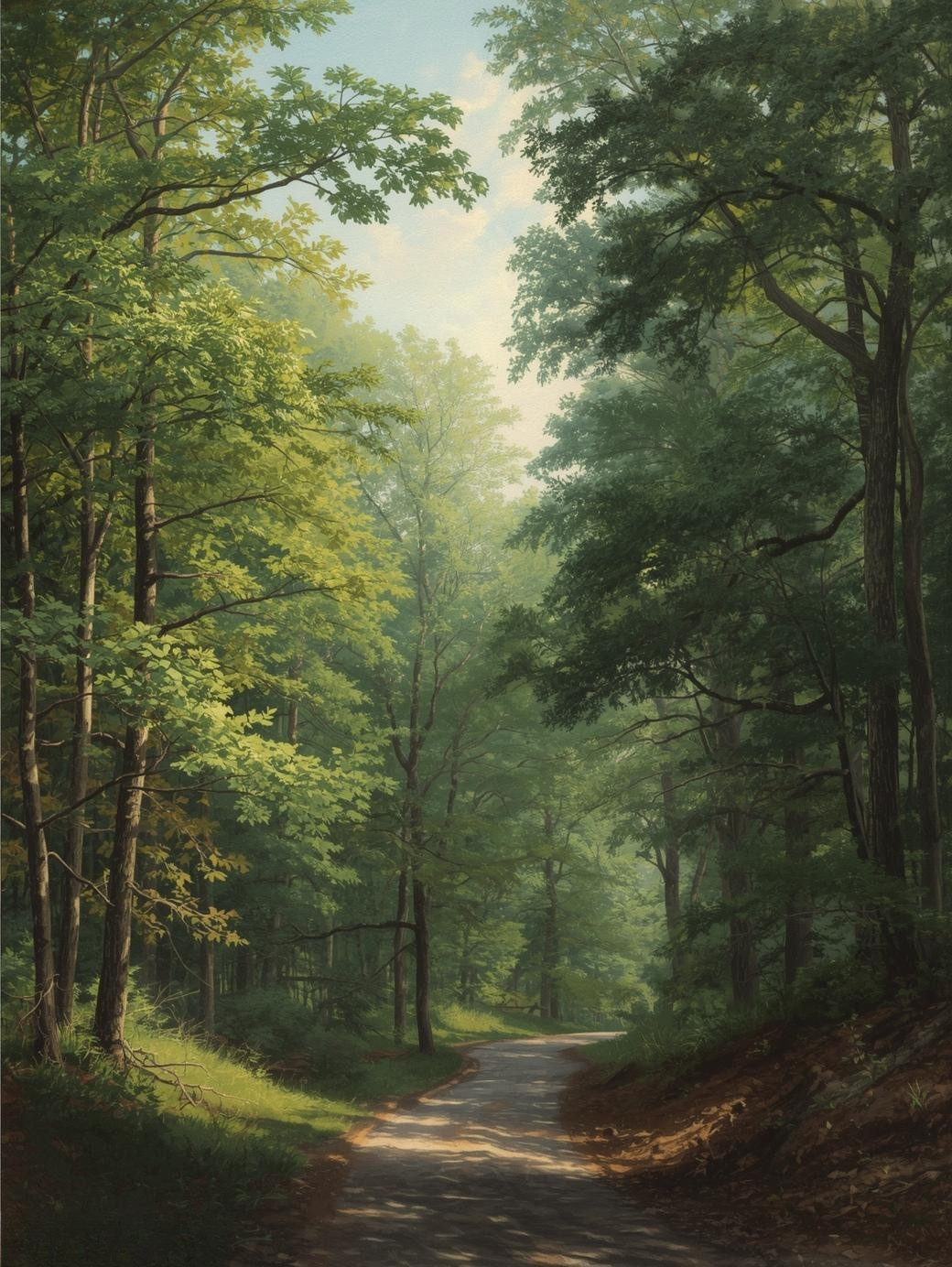 Mammoth Cave National Park (Kentucky) Forested Entrance Paint by Number
