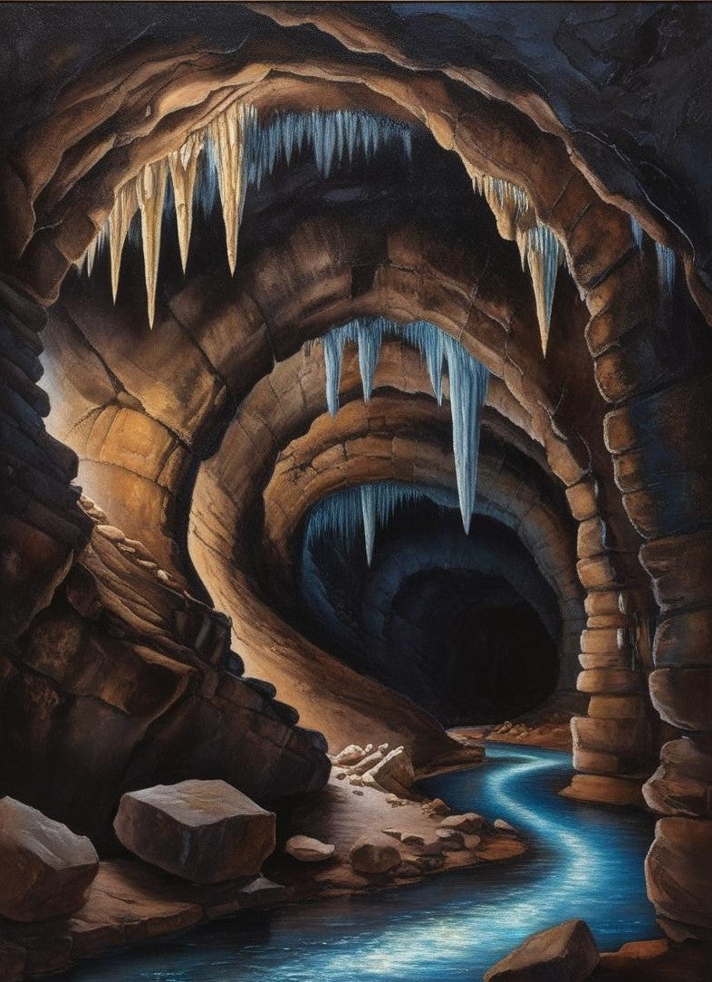 Paint by Number Mammoth Cave National Park (Kentucky) Caves
