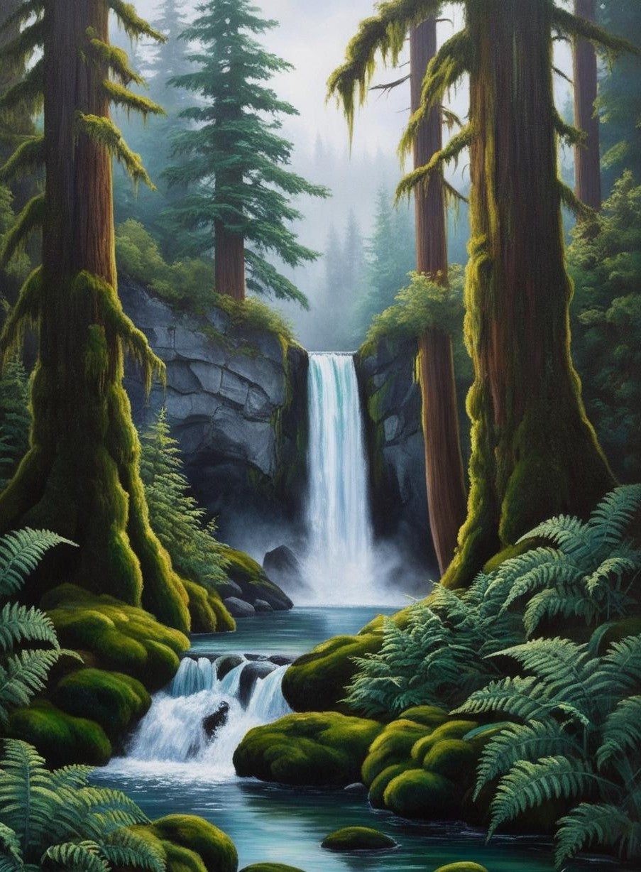 Paint by Number Olympic National Park (Washington) Rainforest