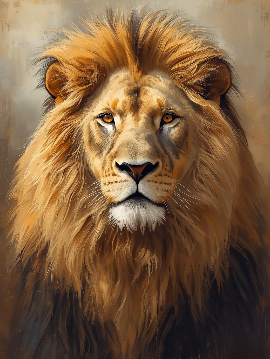 Paint By Number Majestic Lion Portrait – Regal Wildlife Art Kit