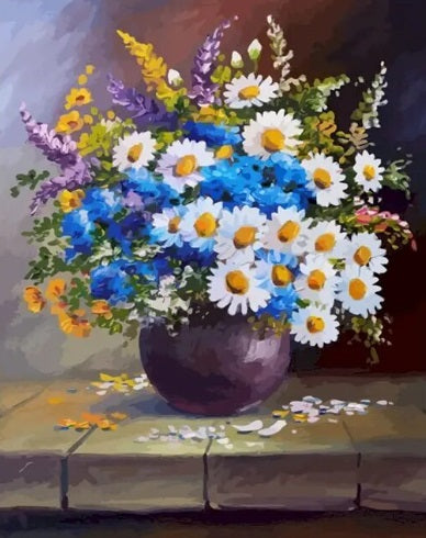 Paint by Number Flowers Blossoming Beauty