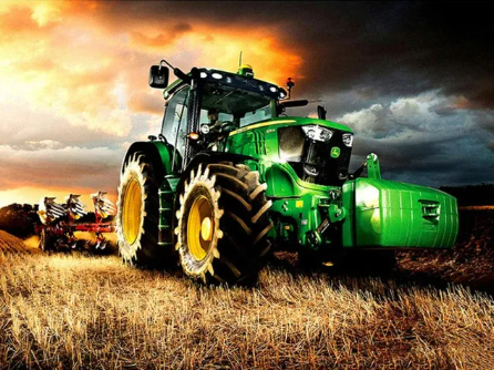 Paint by Number Green Tractor