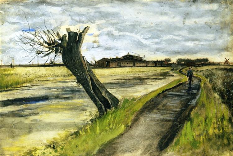 Pollard Willow - Vincent Van Gogh Paint by Number