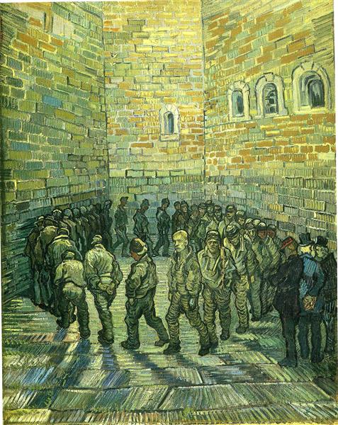 Prisoners Exercising (Prisoners Round) - Vincent Van Gogh Paint by Number