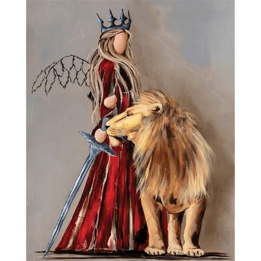 Queen of Lions Diamond Painting Set