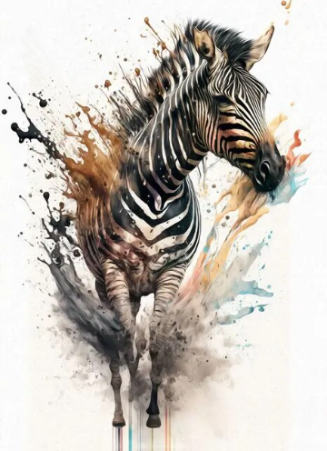 Safari Grace Zebra Paint by Number