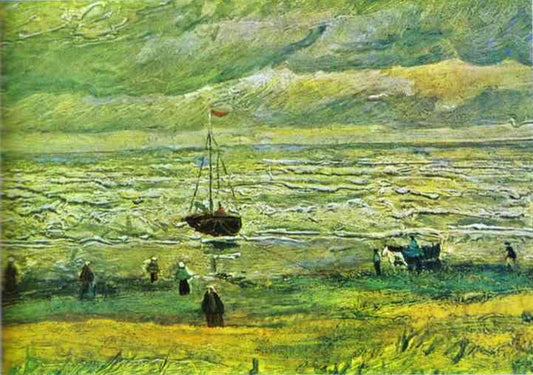 Shores of Scheveningen  -Vincent Van Gogh Paint by Number