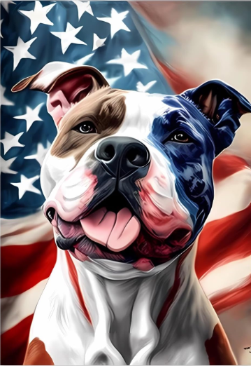 Paint By Number Stars, Stripes, and Staffordshires