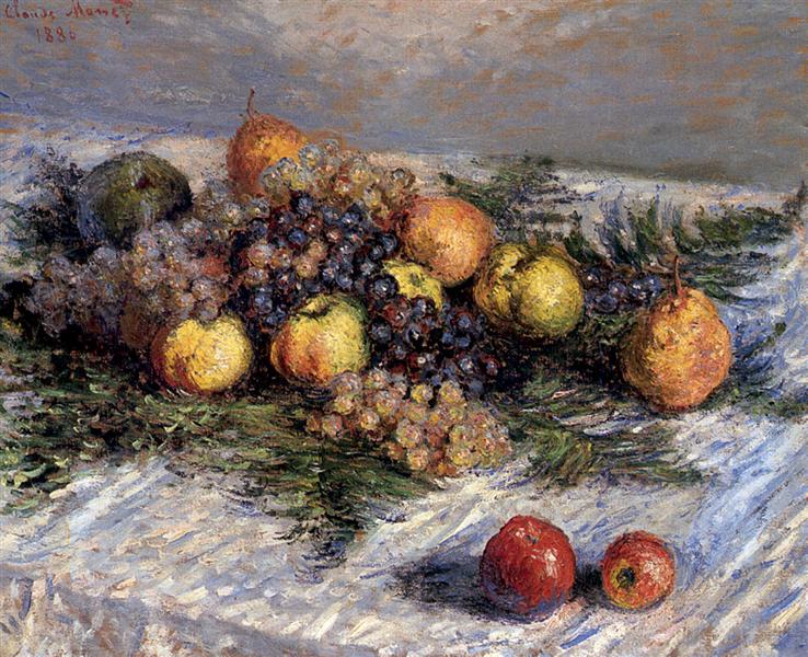 Paint By Number Still Life with Pears and Grapes - Claude Monet