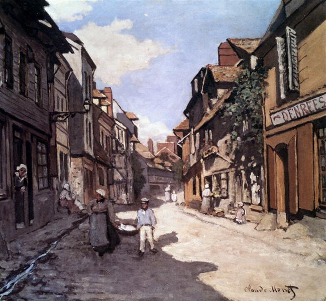Paint By Number Street of the Bavolle Honfleur - Claude Monet