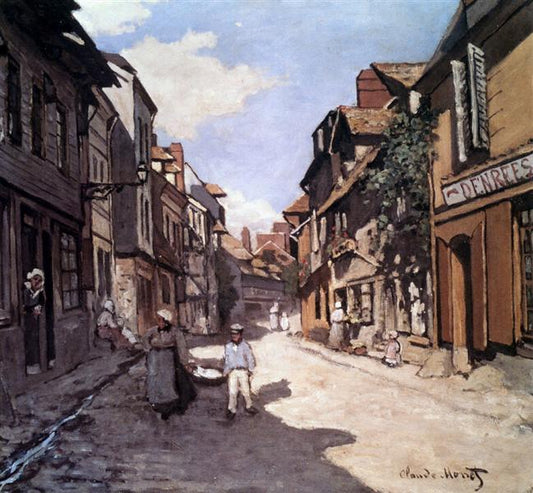 Paint By Number Street of the Bavolle Honfleur by Claude Monet