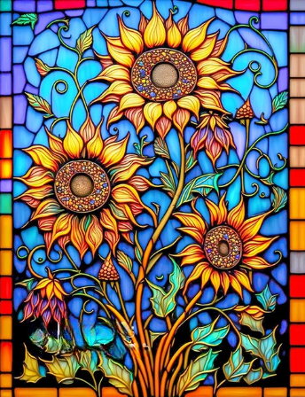Sunshine Symphony Sunflower Diamond Painting Set