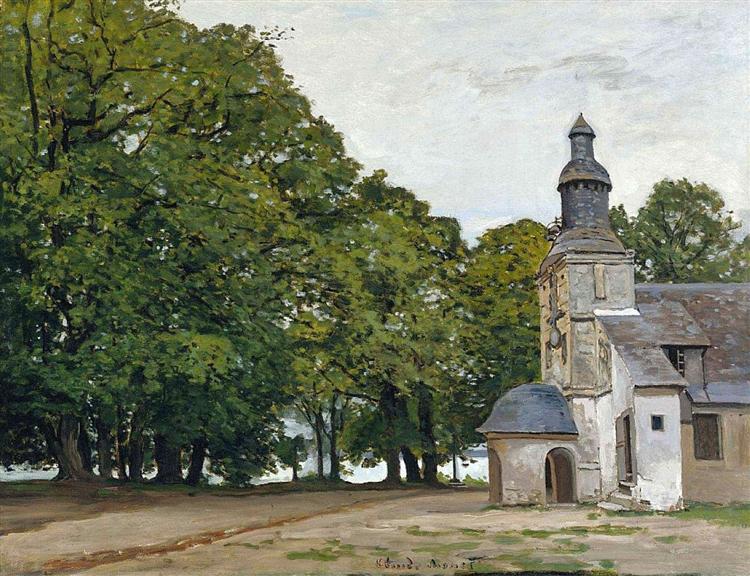 Paint By Number The Chapel Notre-Dame de Grace at Honfleur - Claude Monet