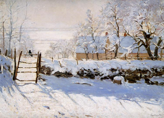 Paint By Number The Magpie by Claude Monet