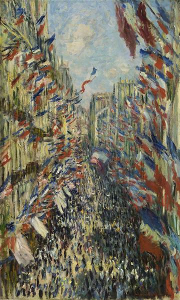 Paint By Number The Rue Montorgueil in Paris by Claude Monet