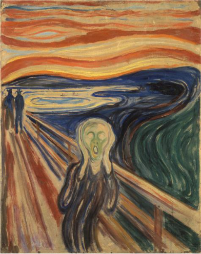 Paint By Number Scream by Edvard Munch