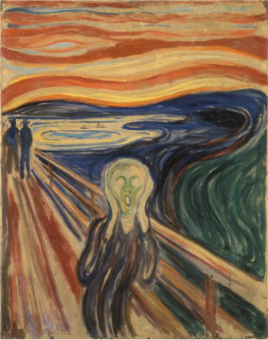 Paint By Number Scream by  Edvard Munch