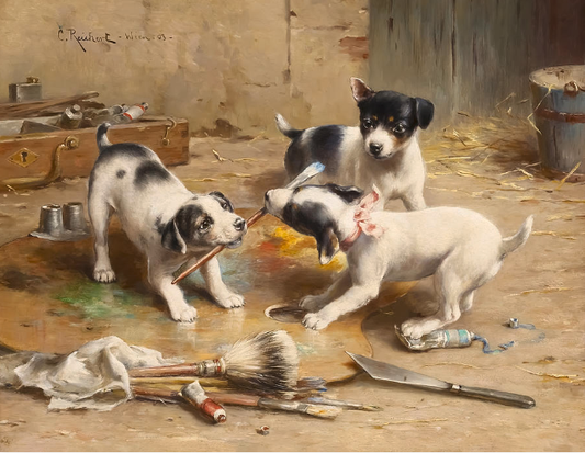 The Painter's Dispute Paint by Number - Carl Reichert