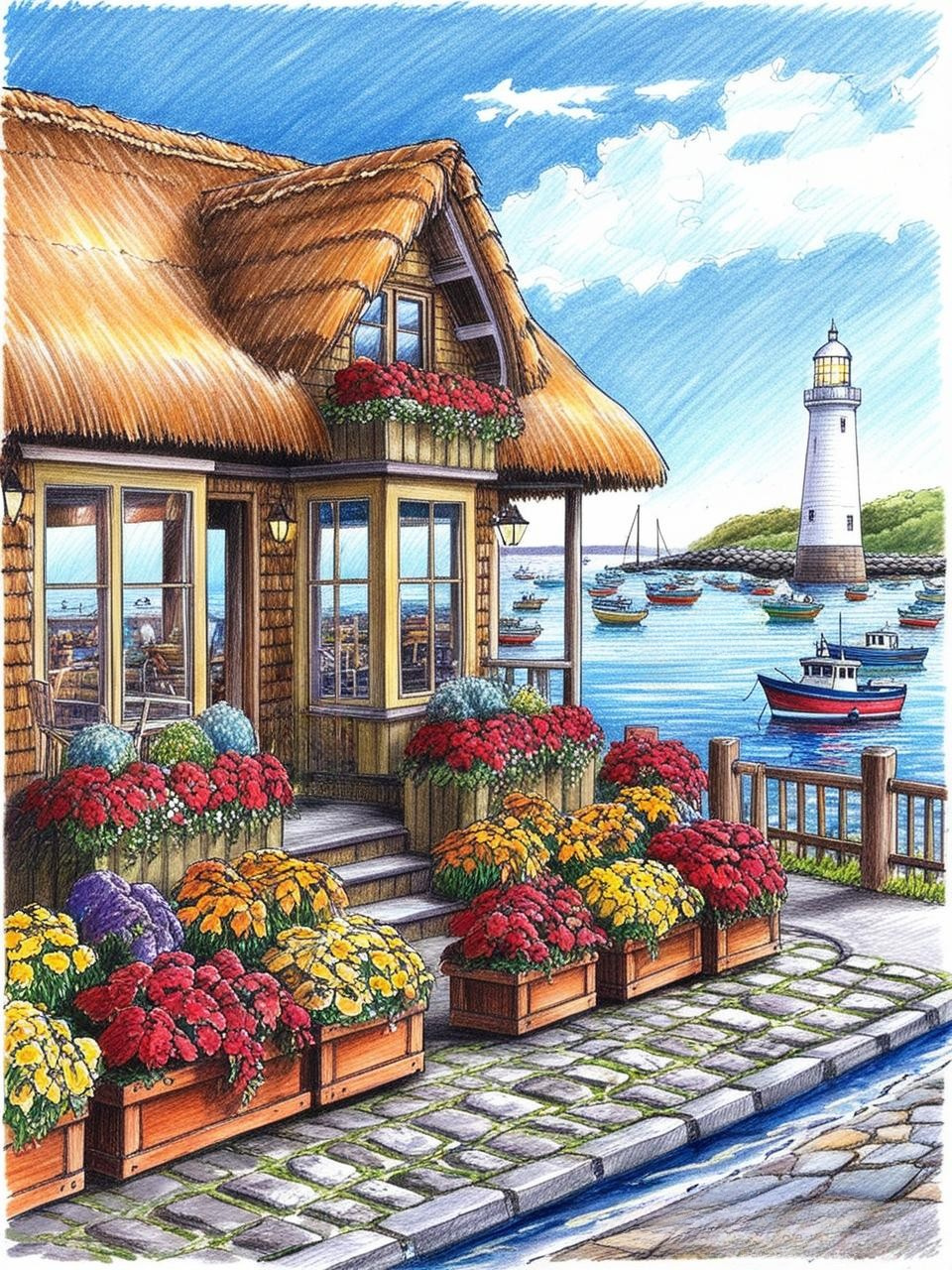 Paint by Number Seaside Sanctuary