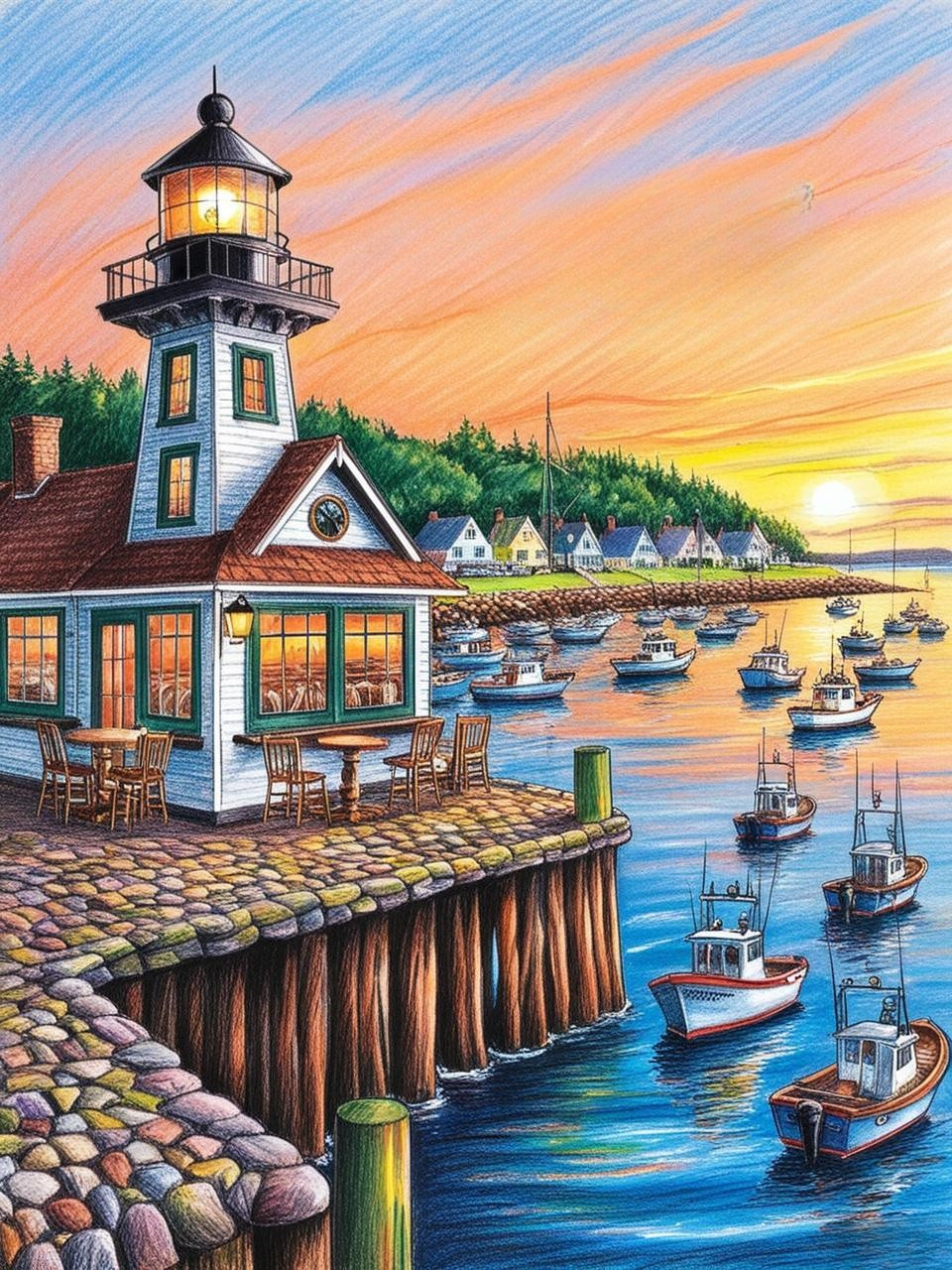 Paint by Number Harbor Heights