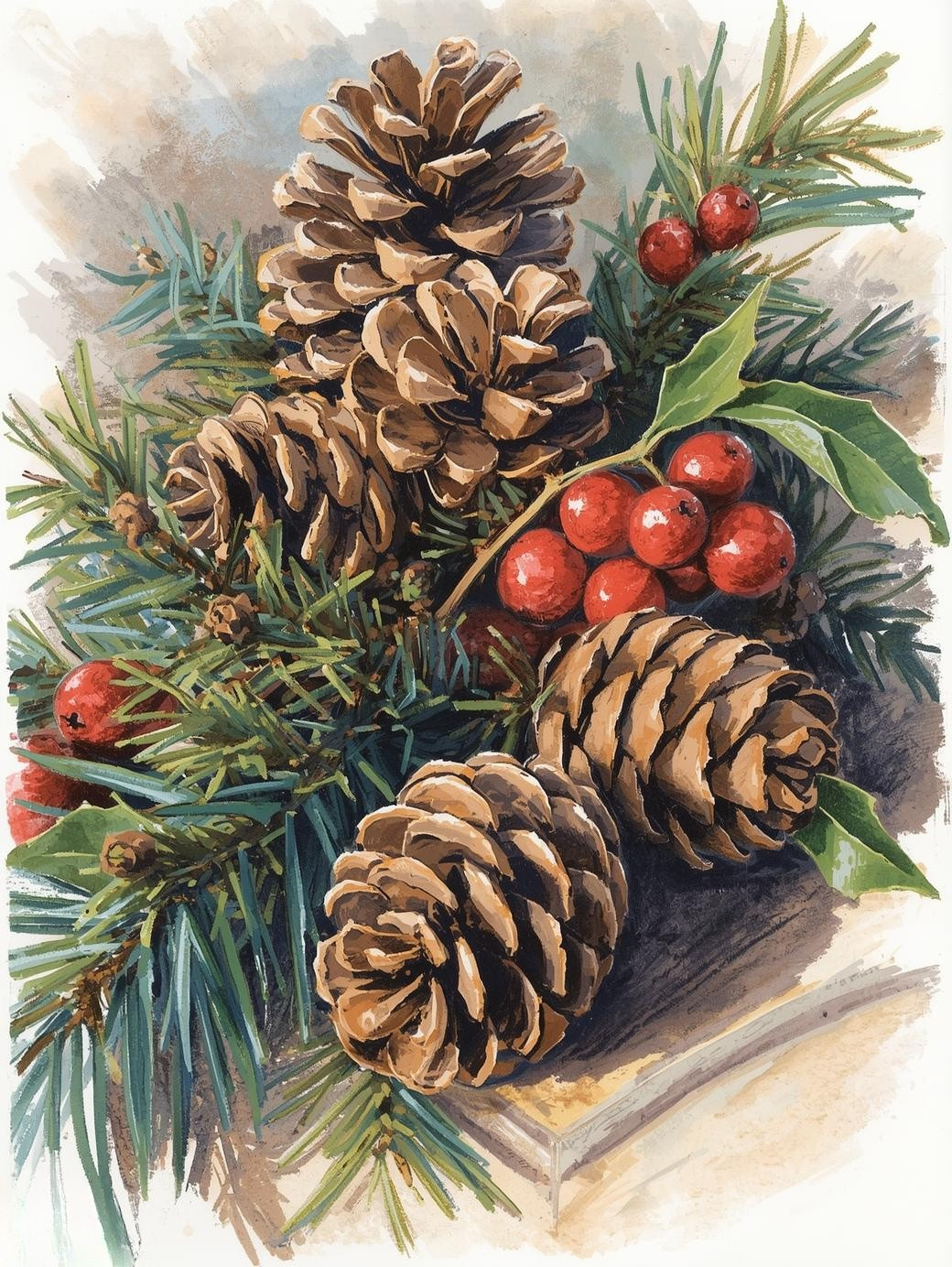 Paint by Number Rustic Pine Beauty