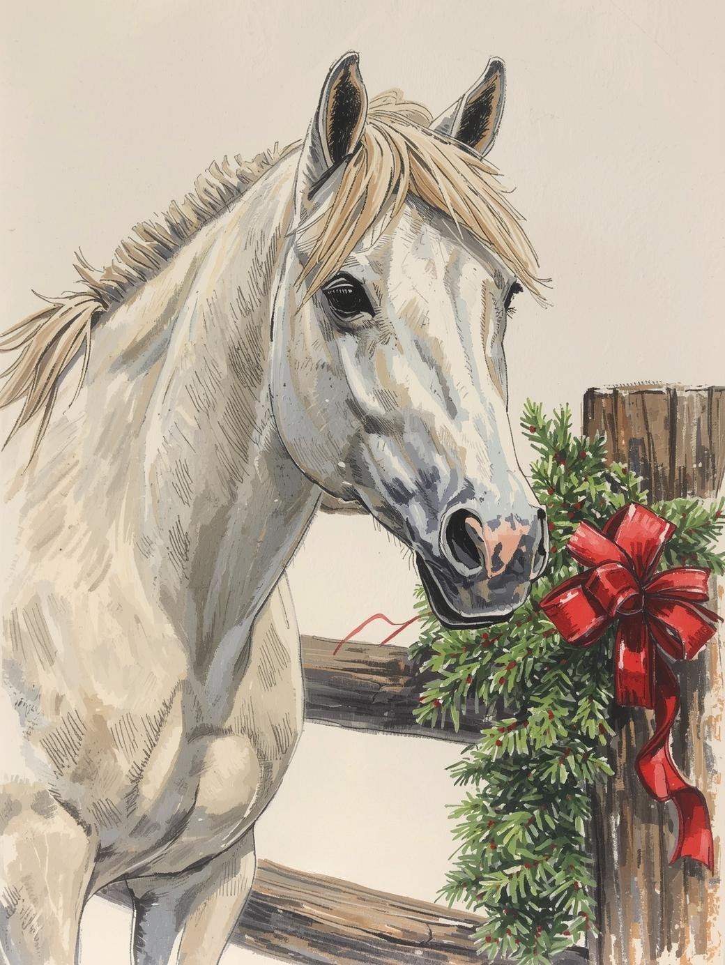 Paint by Number Peaceful Stable Christmas