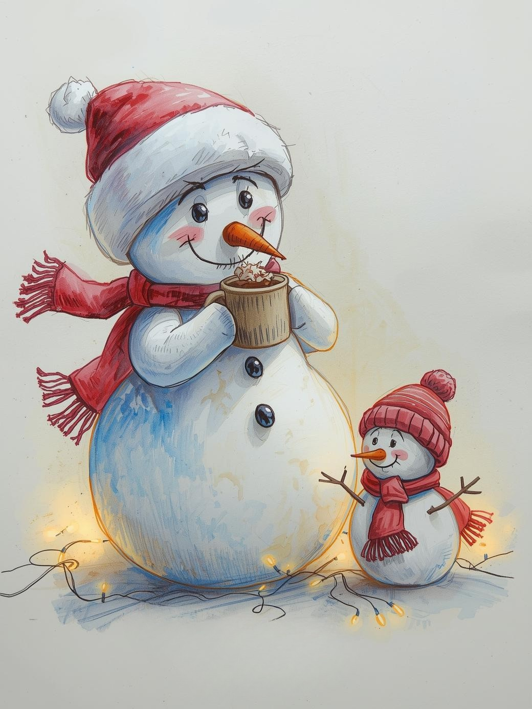 Paint by Number Zany Snowman