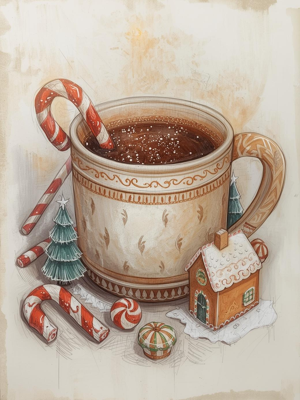 Paint by Number Cocoa Time Mug
