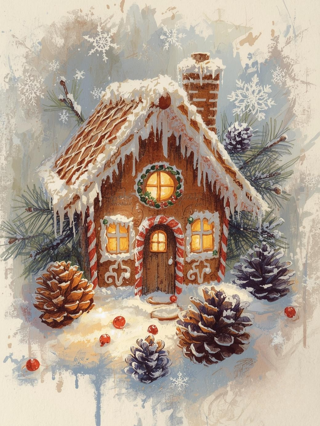 Paint by Number Hollydream Gingerbread House