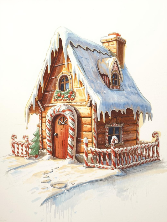 Paint by Number Winterwish Gingerbread House