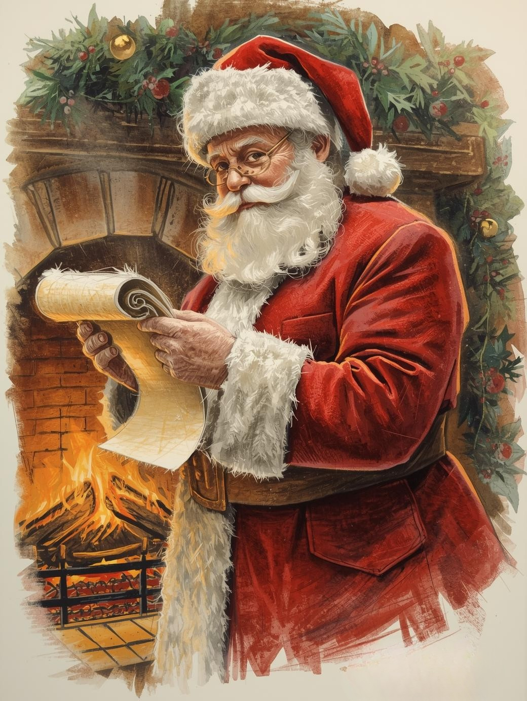 Paint by Number North Pole Nights with Santa