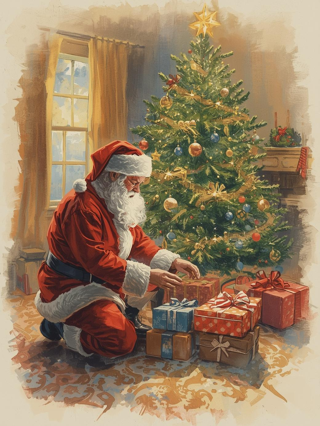 Paint by Number Kris Kringle’s Christmas Eve