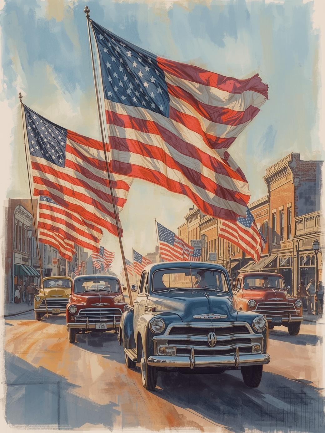 Paint By Number Red, White & True