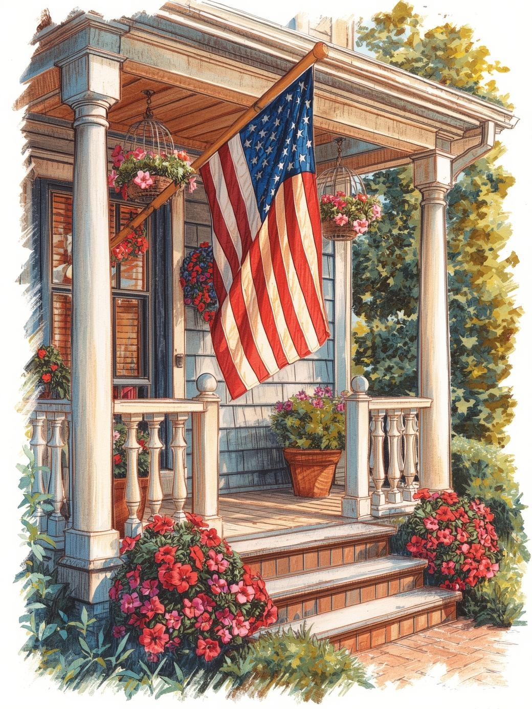 Paint By Number Freedom’s Flame