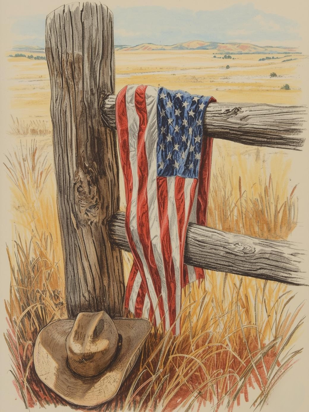 Paint By Number Where the Flag Still Flies