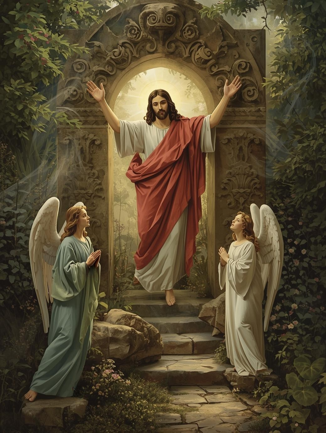 Risen Savior – Jesus Resurrection From the Tomb Paint by Number