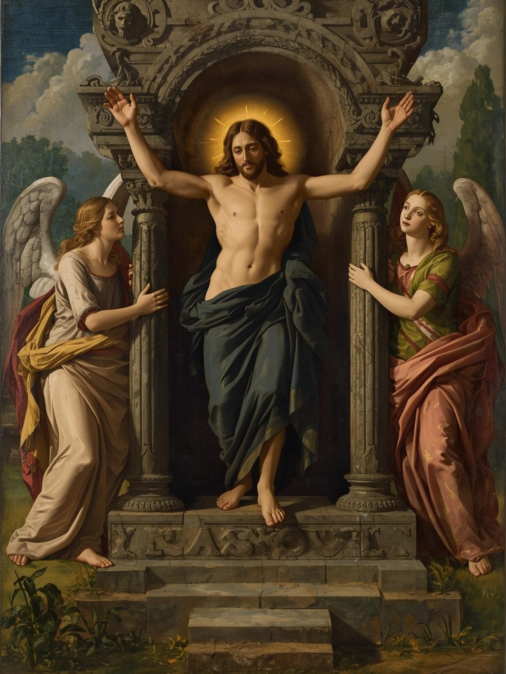 Holy Resurrection – Jesus Ascending From the Tomb Paint by Number