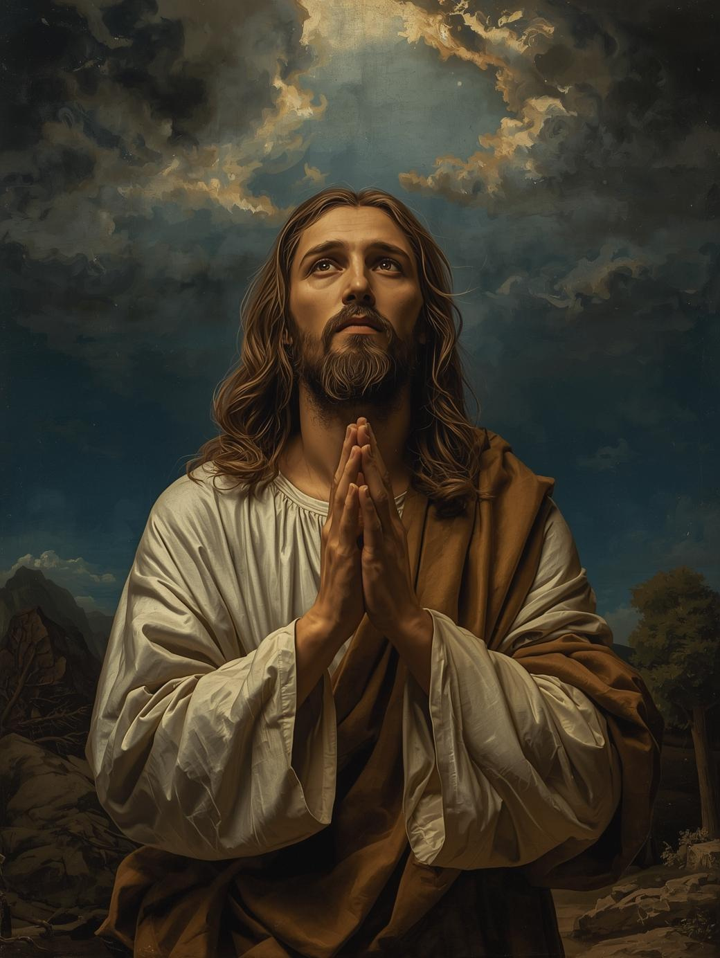 The Agony in Gethsemane – Jesus in Prayer Paint by Number