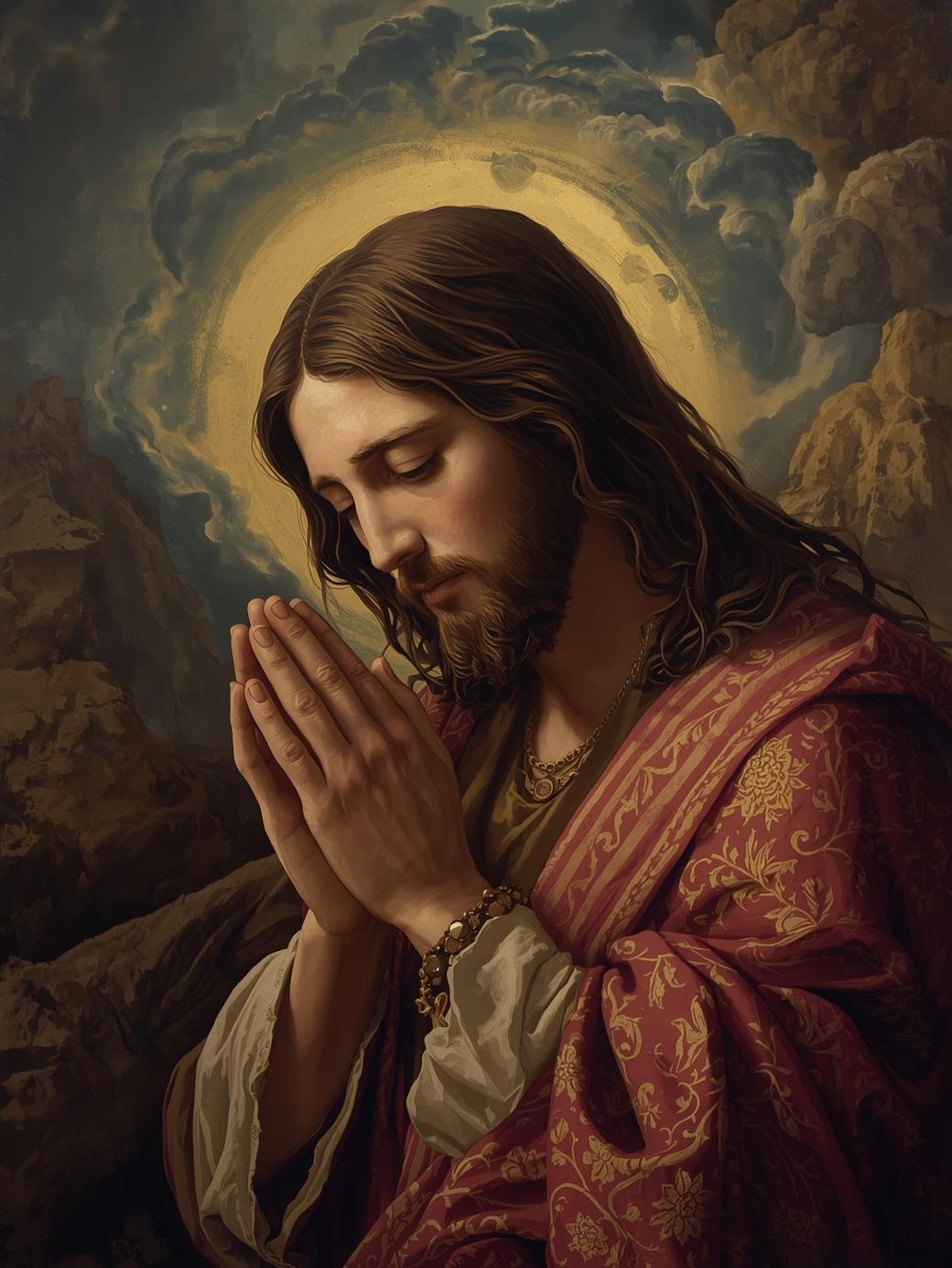 Midnight Prayer – Jesus in the Garden Paint by Number