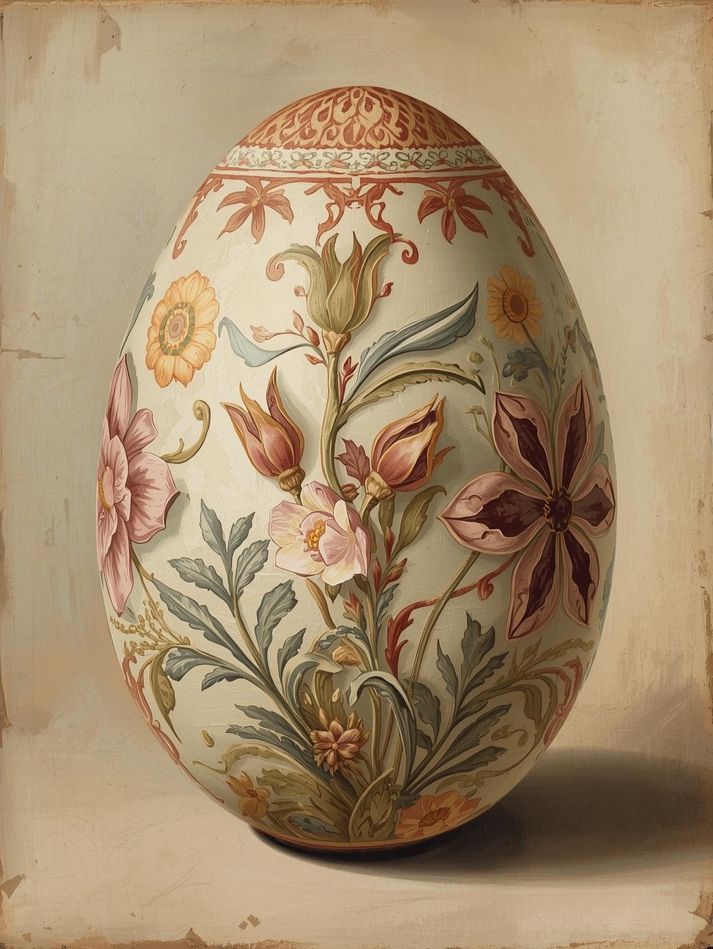 Springtime Elegance – Floral Easter Egg Paint by Number