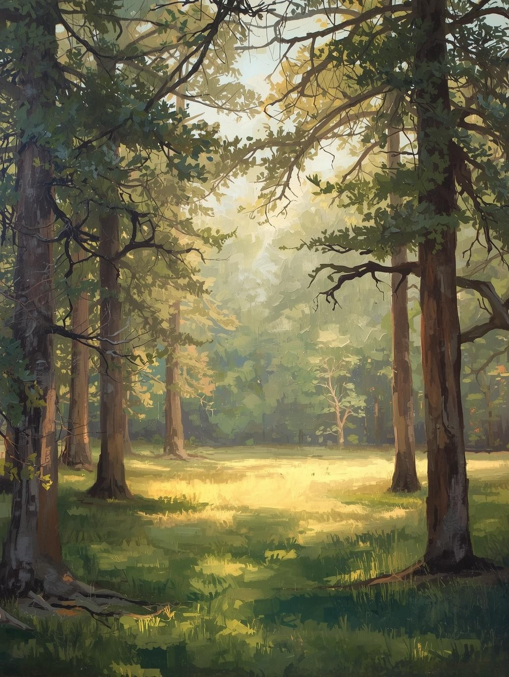 Paint by Number Sunset Forest Glow – Warm Paint by Number Kit for Adults