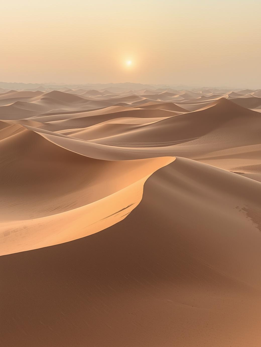 Paint by Number Flowing Desert Sand Dunes at Sunset – DIY Paint by Number Kit