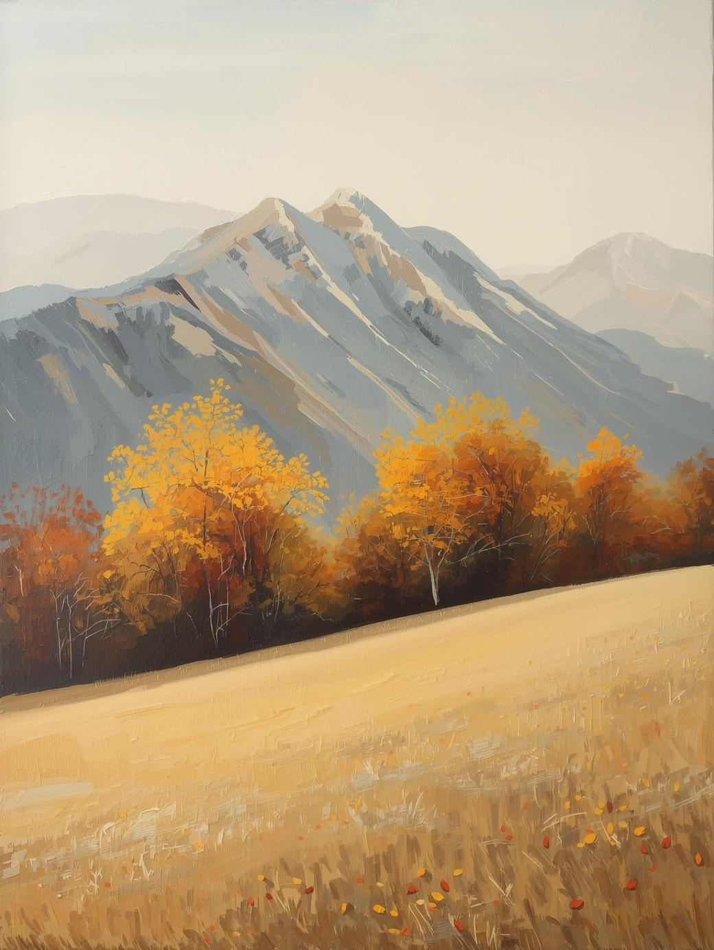 Paint by Number Autumn Mountain Landscape – Paint by Number Kit for Adults