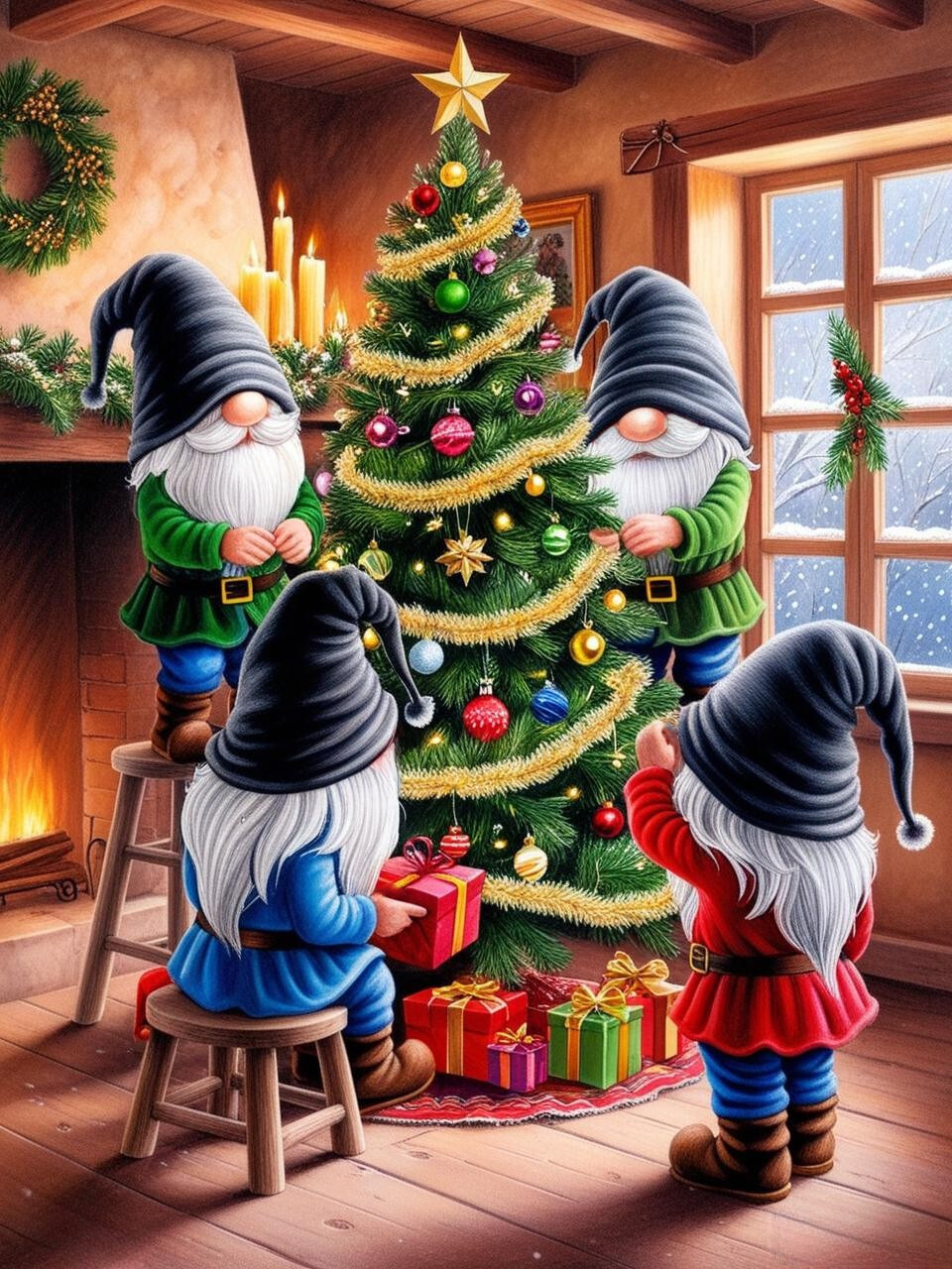 Paint by Number Gleeful Gatherings Gnome