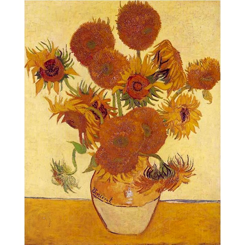 Sunflowers by Vincent Van Gogh Paint By Number