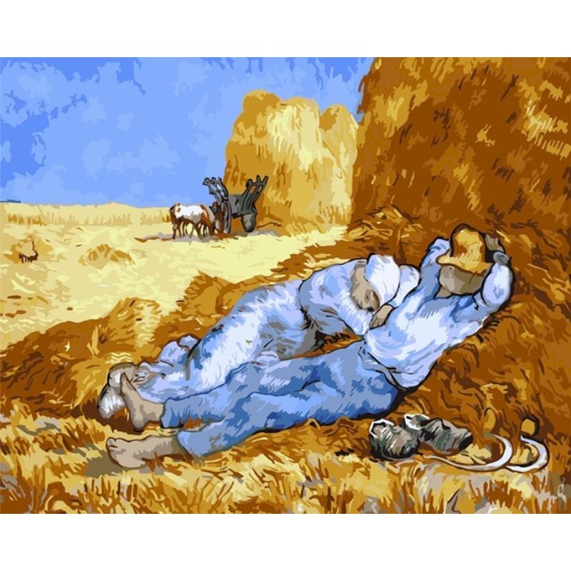La Siesta by Vincent Van Gogh Paint By Number