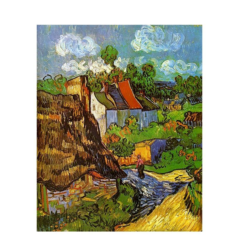 Houses at Auvers by Vincent Van Gogh Paint By Number