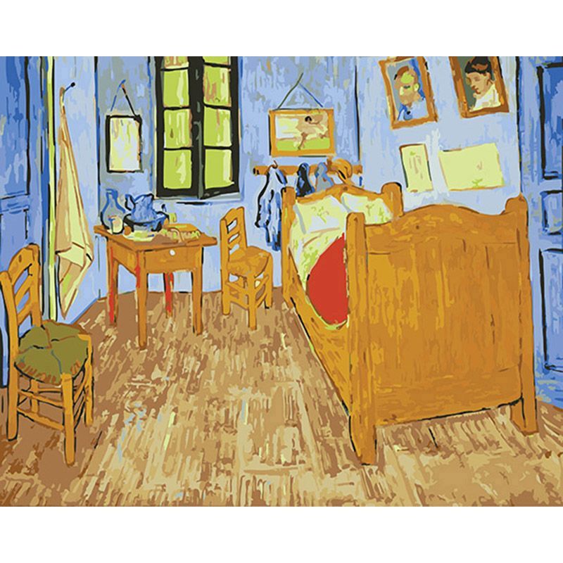 Bedroom in Arles by Vincent Van Gogh Paint By Number