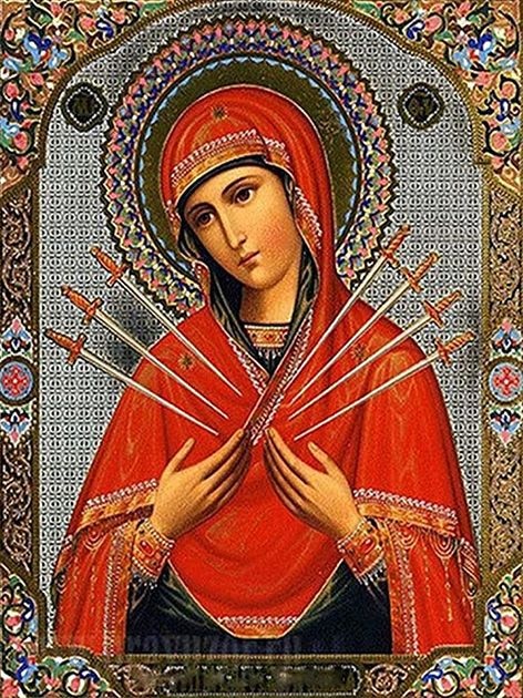 Virgin Mary with Seven Swords Diamond Painting